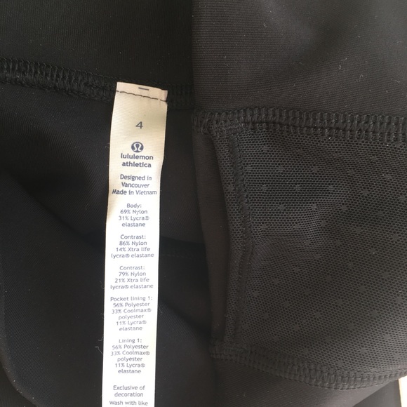 Lululemon black body con tight leggings - Picture 3 of 5